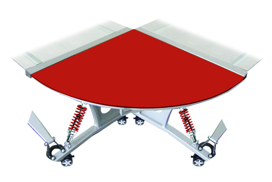 Intro-Tech Automotive, Pitstop Furniture, GPW210R Desk Wedge Red, Desk Corner Wedge